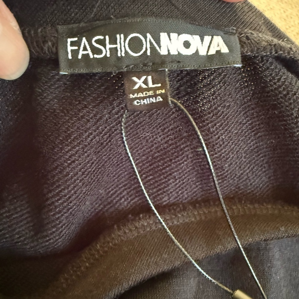 Women’s Fashion Nova Piper Feather Mini black dress NWT Size XL - Picture 11 of 14